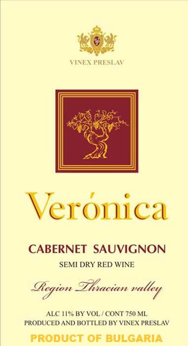 Verónica Cabernet Sauvignon Semi Dry Red Wine