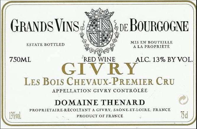 Givry Les Bois Chevaux - Premier Cru