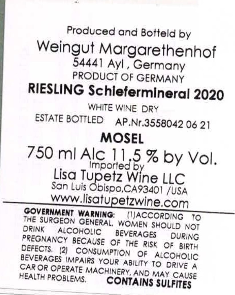 Schiefermineral Riesling
