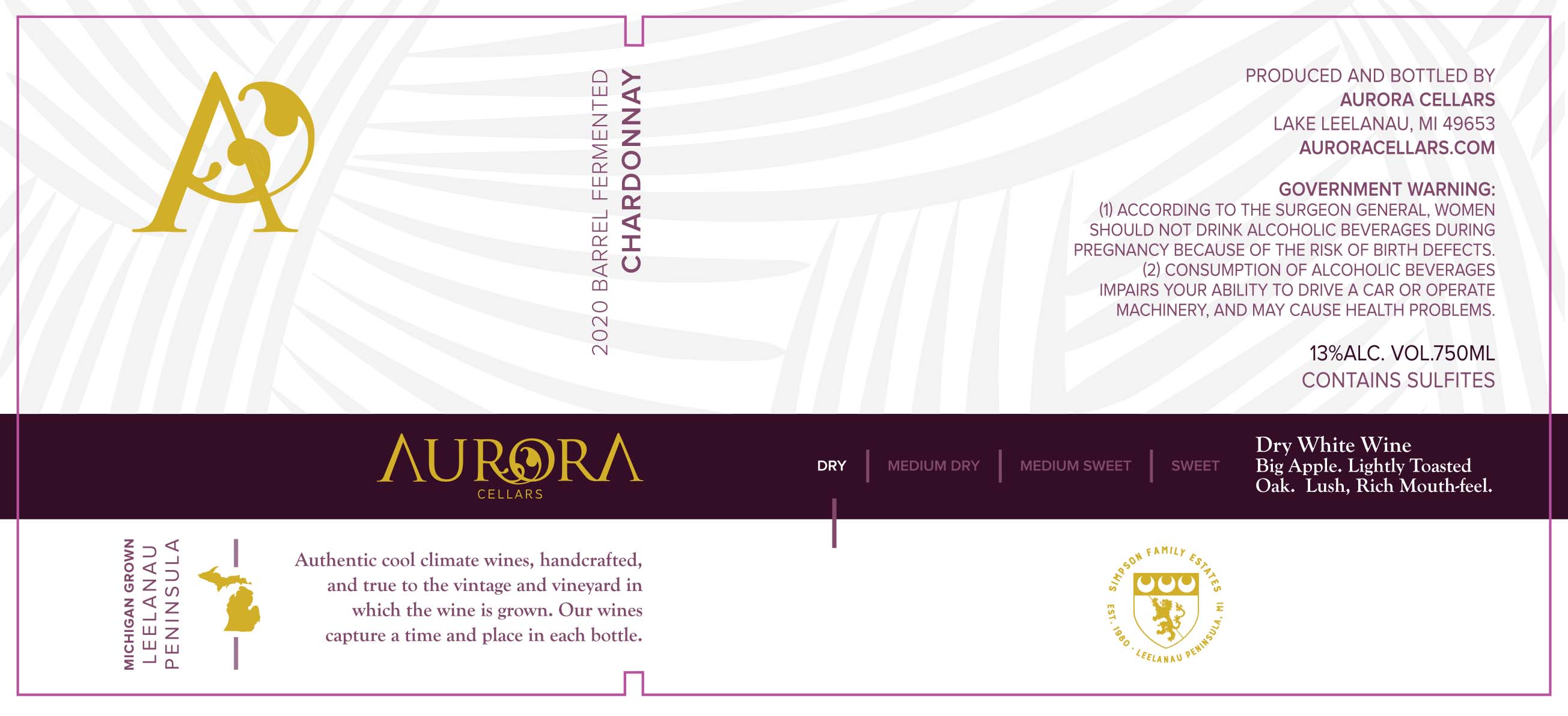 Leelanau Peninsula Chardonnay Barrel Fermented