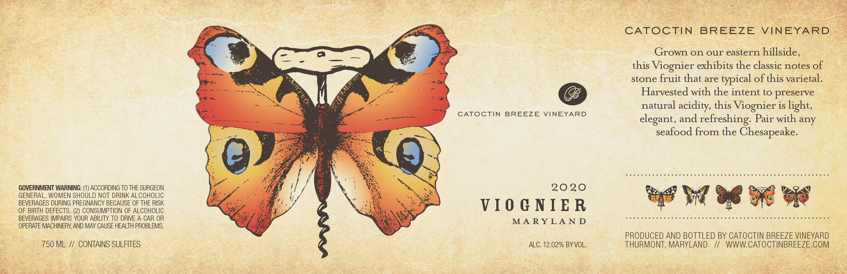 Laddi Po Catoctin Breeze Vineyard Viognier