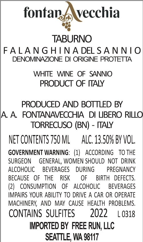 Taburno Falanghina Del Sannio