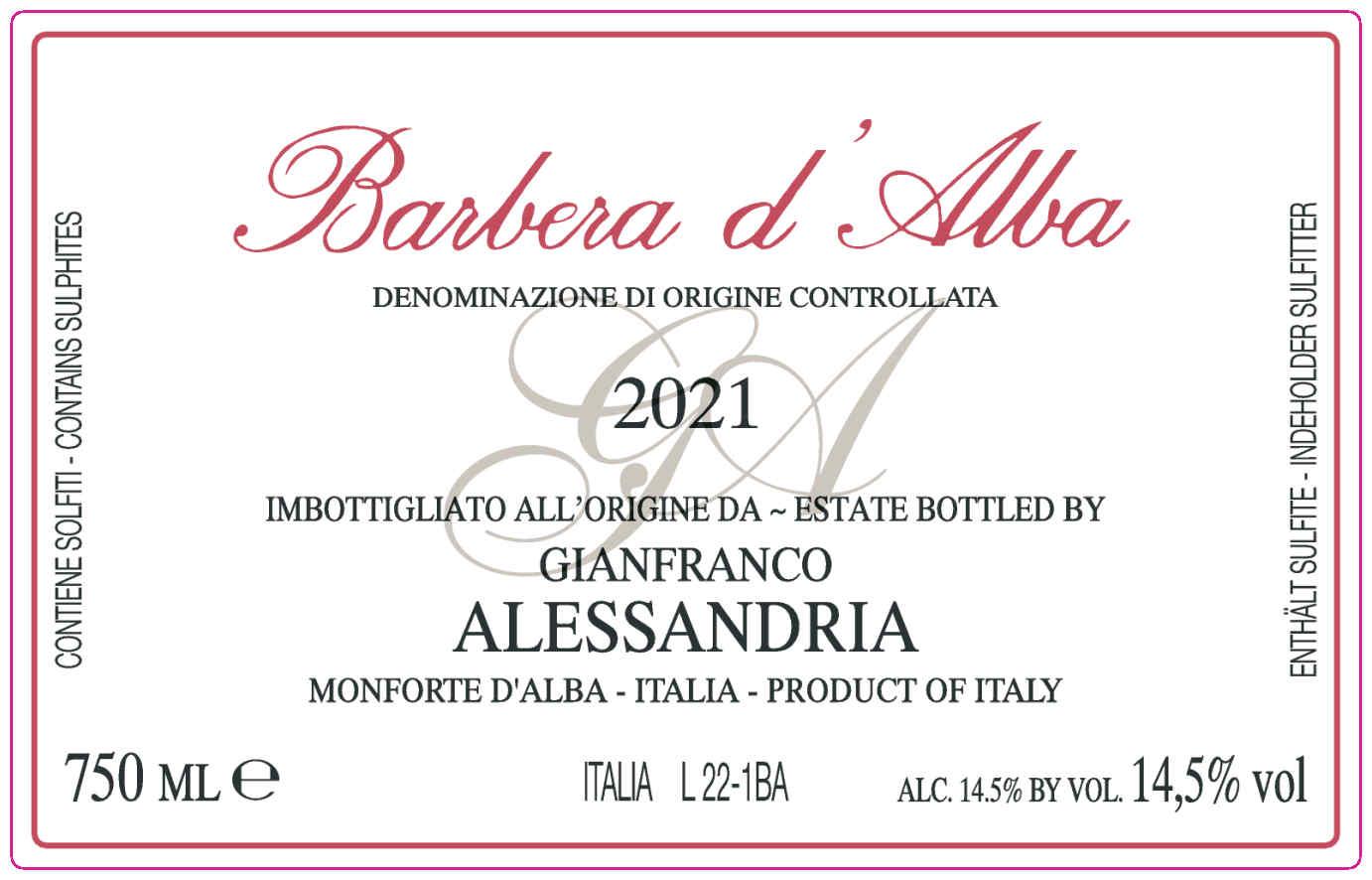 Barbera D'alba