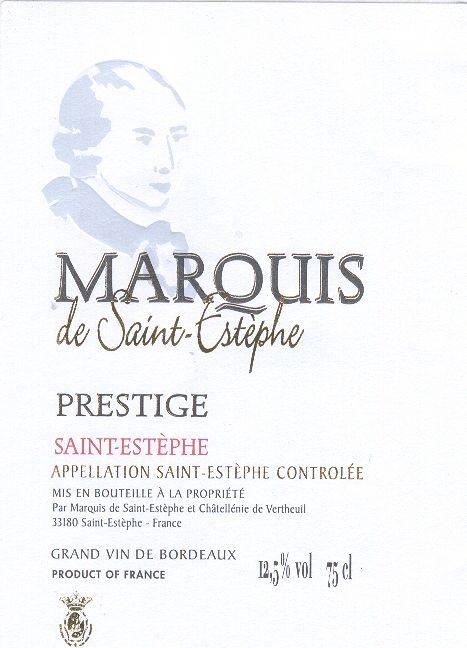 Prestige Du Marquis De Saint - Estephe
