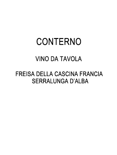 Freisa Della Cascina Francia