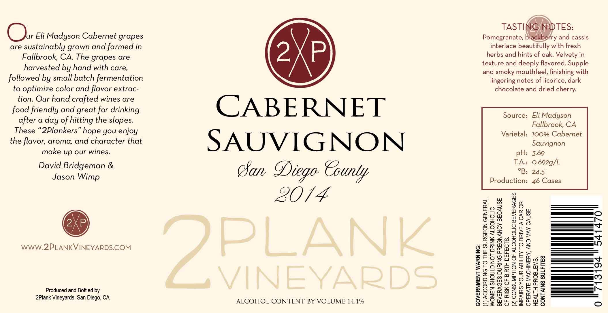 2xp Cabernet Sauvignon