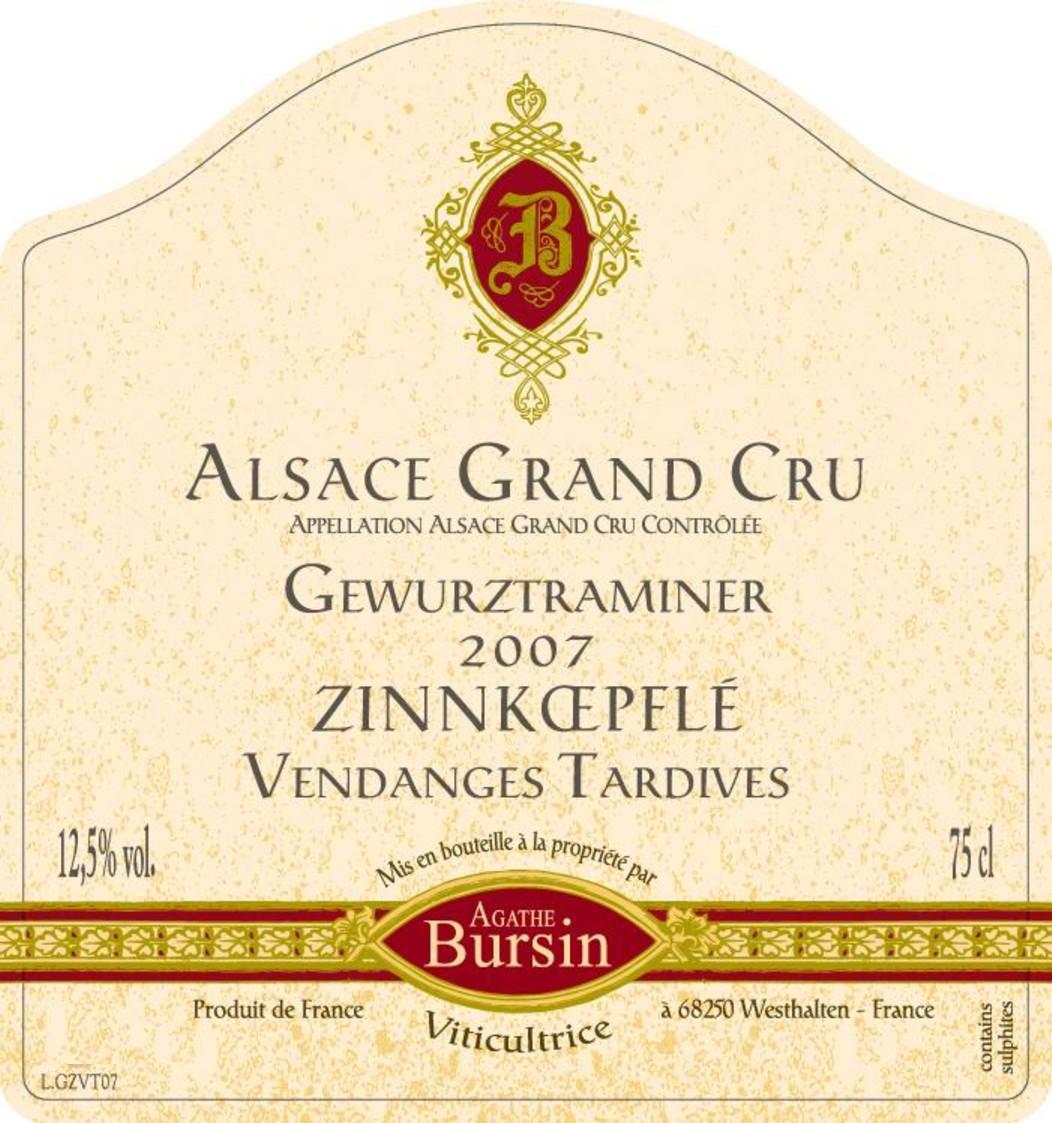 Zinnkoepfle Vendanges Tardives