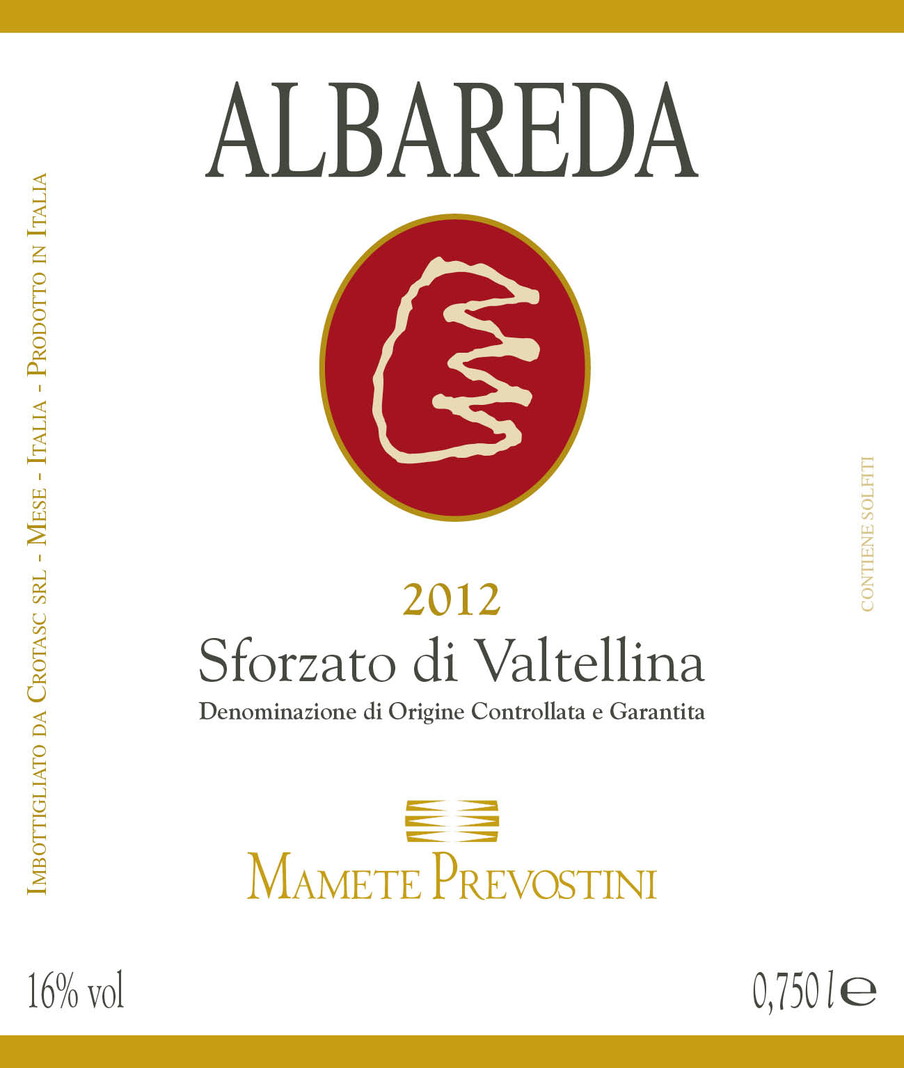 Albareda Sforzato Di Valtellina D.O.C.G.