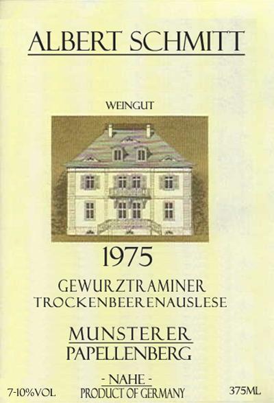 Gewurztraminer Trockenbeerenauslese