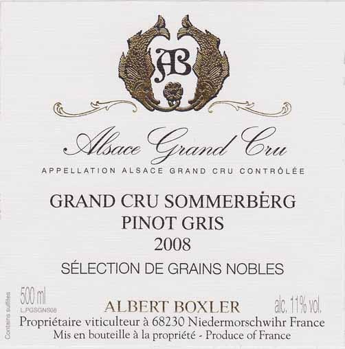 Pinot Gris Grand Cru Sommerberg