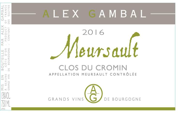Meursault Clos Du Cromin