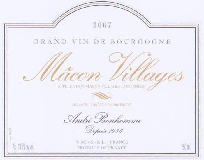 Macon Grand Vin De Bourgogne