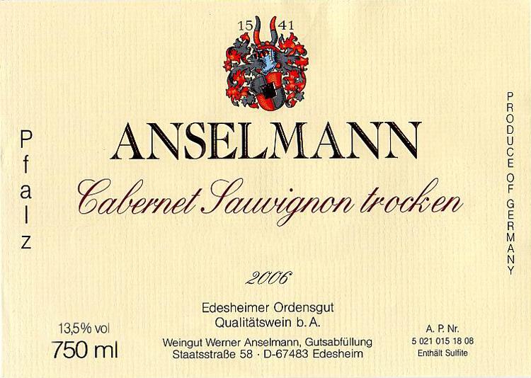 Anselmann Cabernet Sauvignon