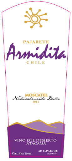 Pajarete Chile Moscatel Naturalmente Dulce