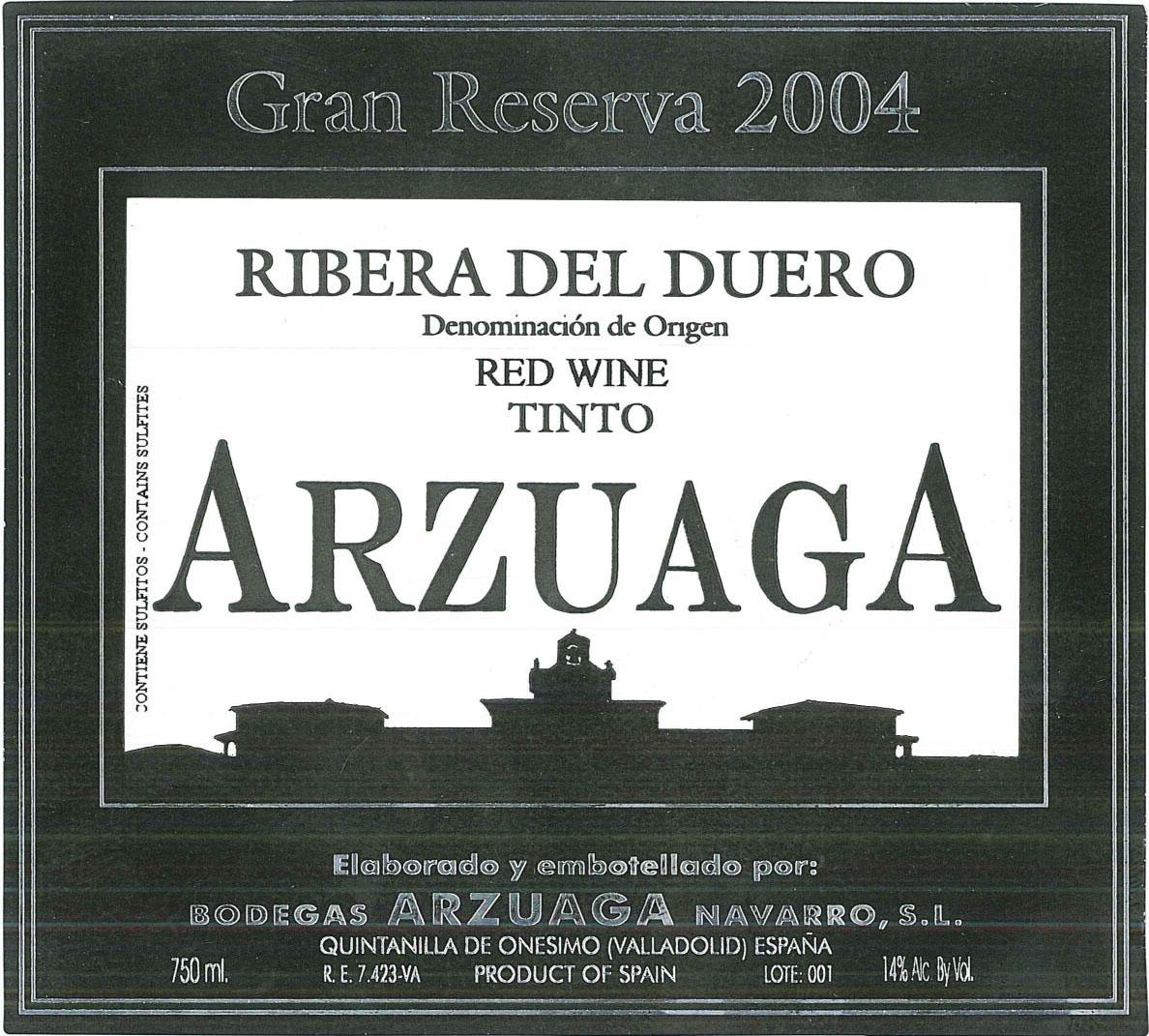 Tinto Arzuaga Gran Reserva