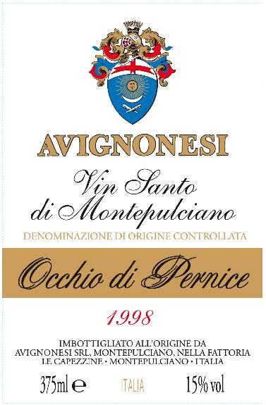 Vin Santo Di Montepulciano Occhio Di Pernice
