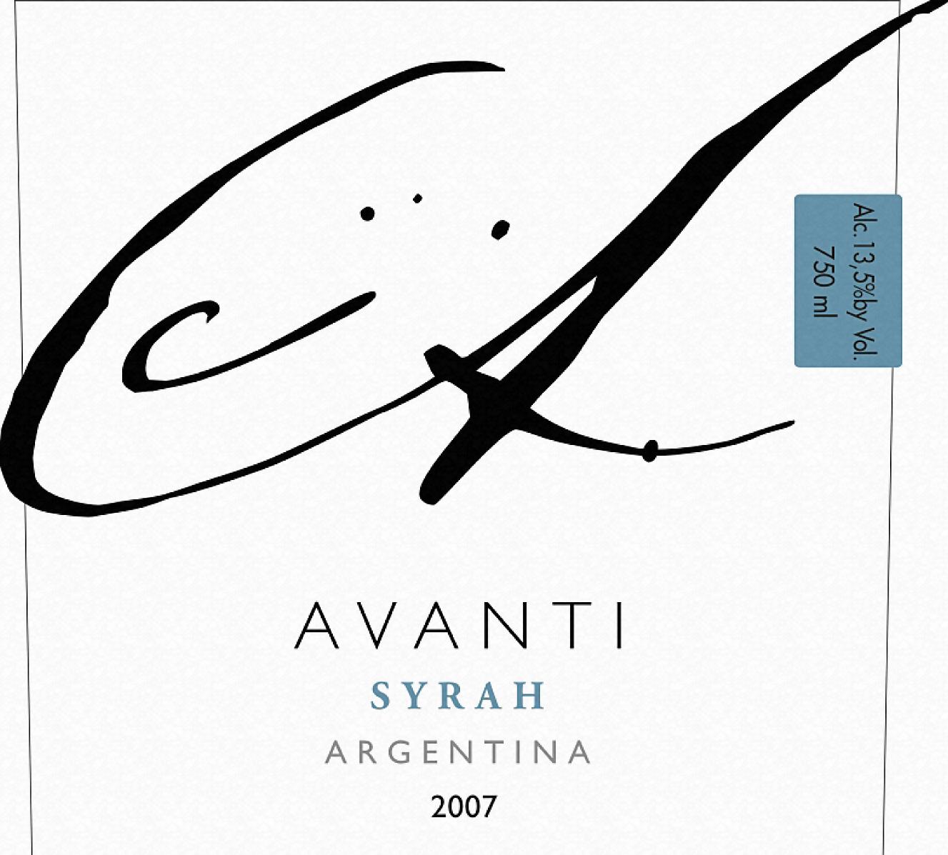 Avanti San Juan Argentina Syrah