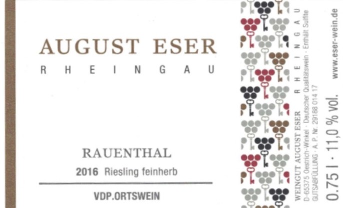 Rheingau Rauenthal Riesling Feinherb