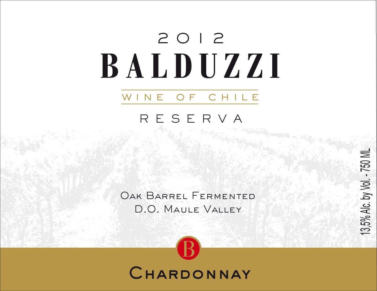 Balduzzi Reserva Oak Barrel Fermented Chardonnay