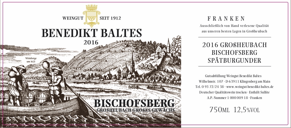 Bischofsberg Spatbürgunder Großes Gewächs