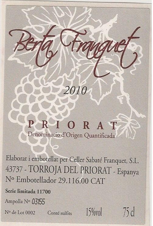 D.O.Q Priorat Red Wine