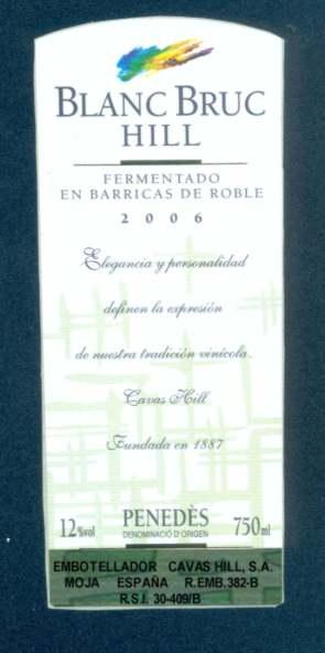 Blanc Bruc Hill White Wine