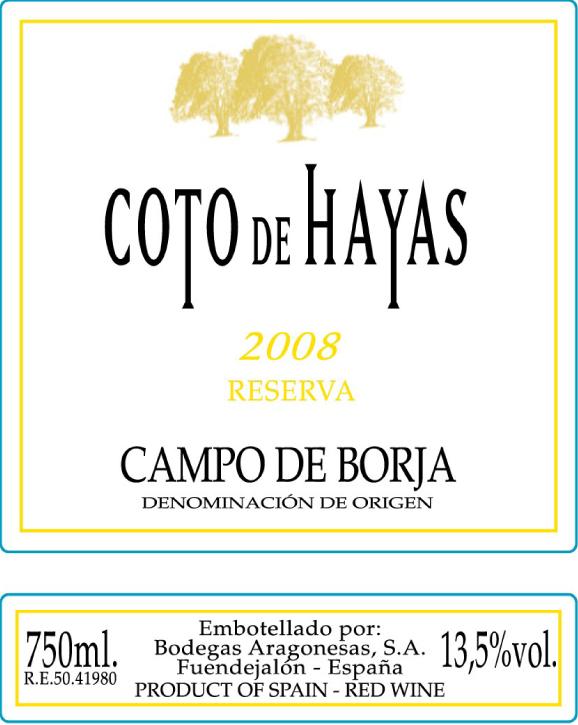 Coto De Hayas Reserva