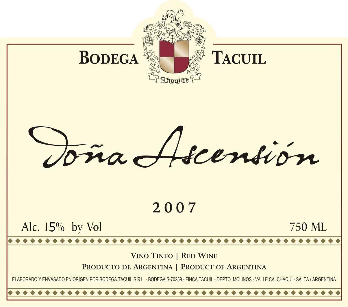 Tacuil Jona Ascensión