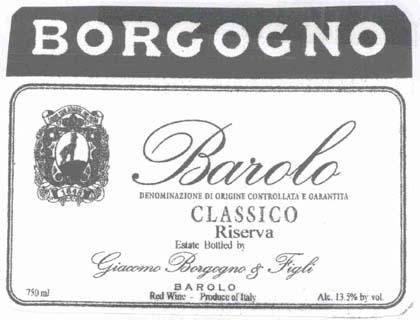 Barolo Red Wine