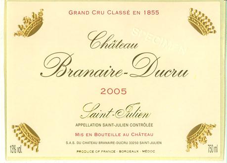 Grand Cru Classé En 1855 P 2005