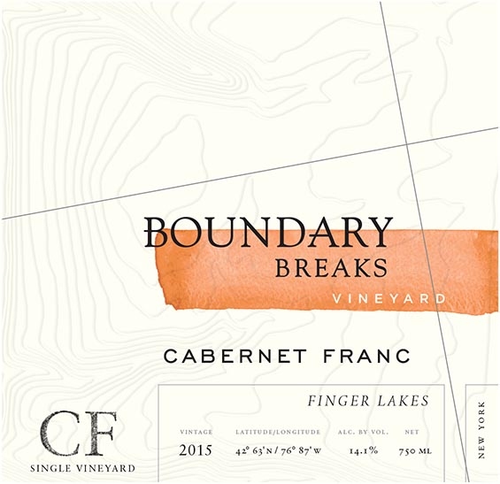 Cf Single Vineyard Boundary Breaks Cabernet Franc Vineyard Finger Lakes