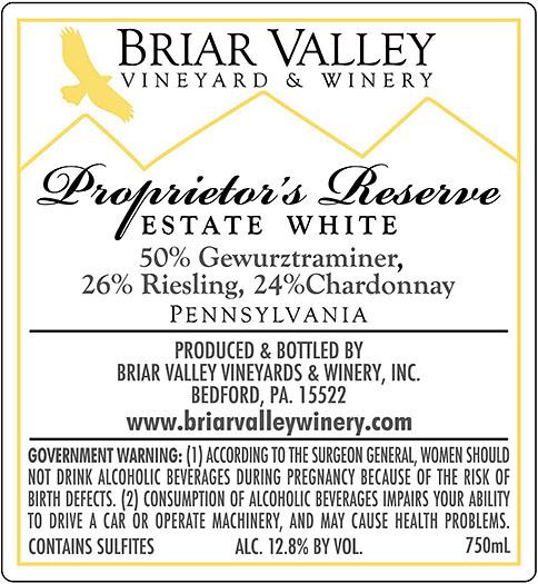 Briar Valley Proprietor's Reserve