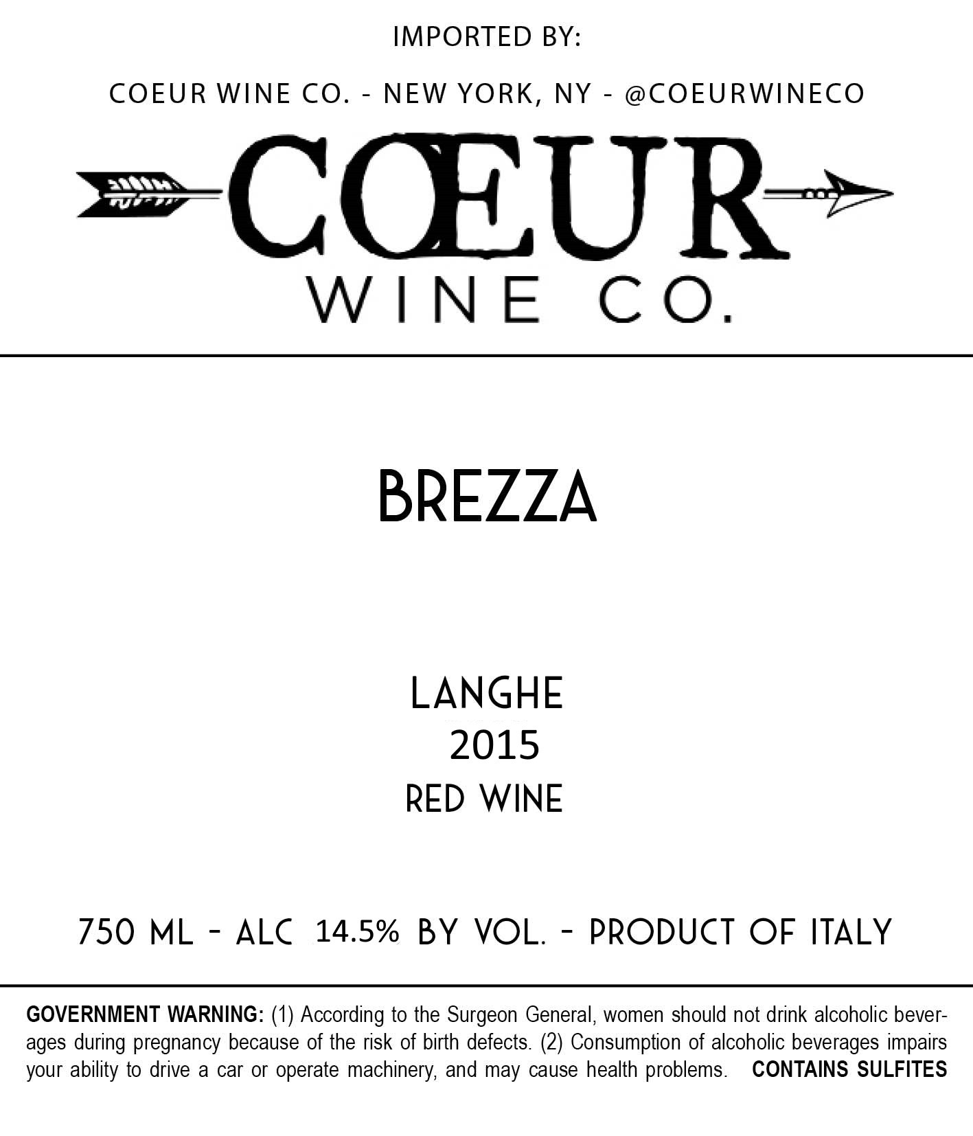 Brezza Langhe Red Wine