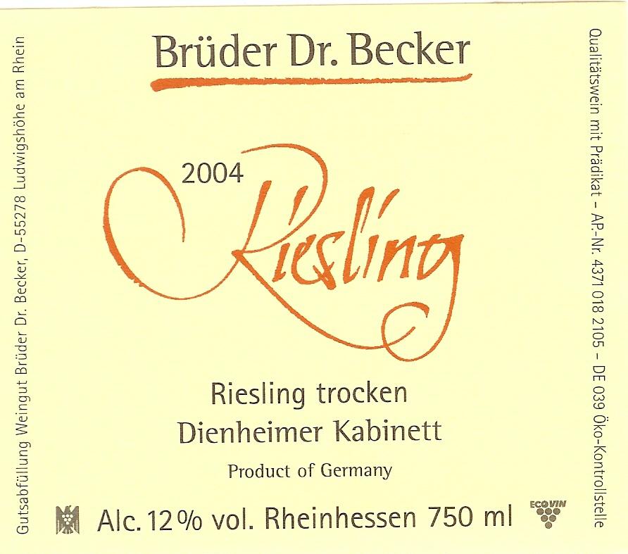 Riesling Trocken Dienheimer Kabinett