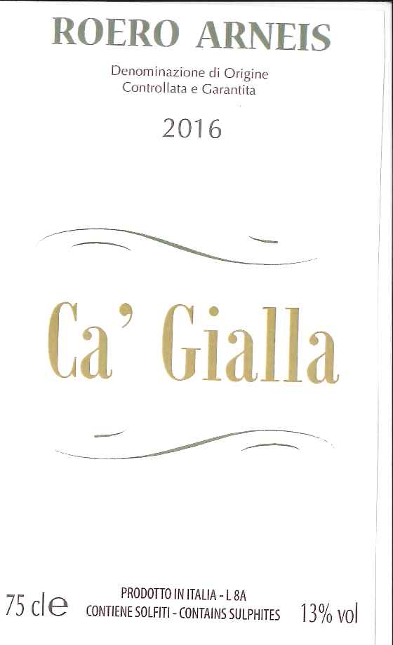 Ca ' Gialla Roero Arneis