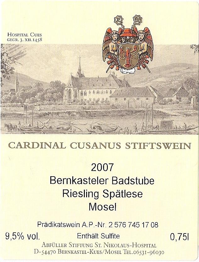 Bernkasteler Badstube Riesling Spätlese