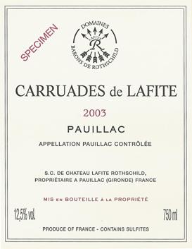 Carruades De Lafite Rothschild