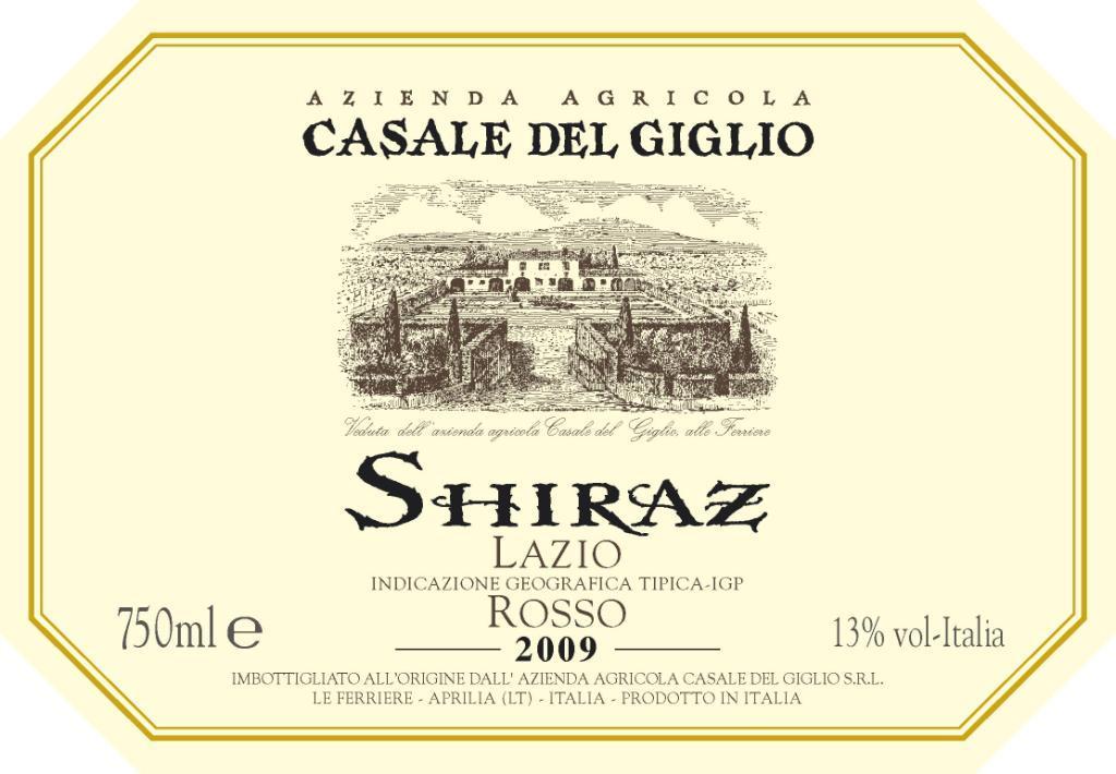 Shiraz® Lazio Indicazione Geografica Tipica Rosso