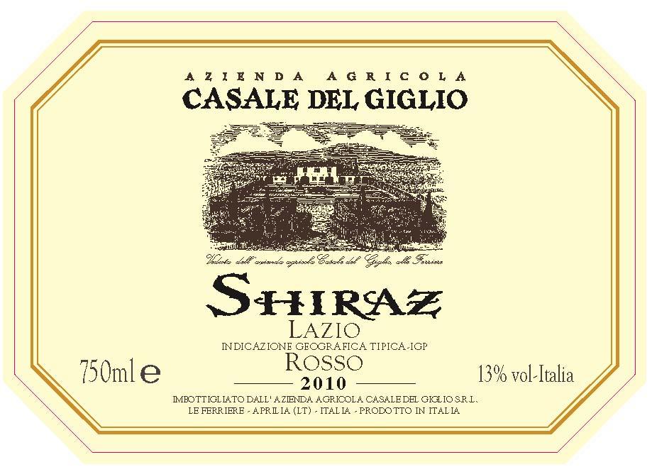 Valente Dell Wieder Apricche Casole À Shiraz Lazio Rosso
