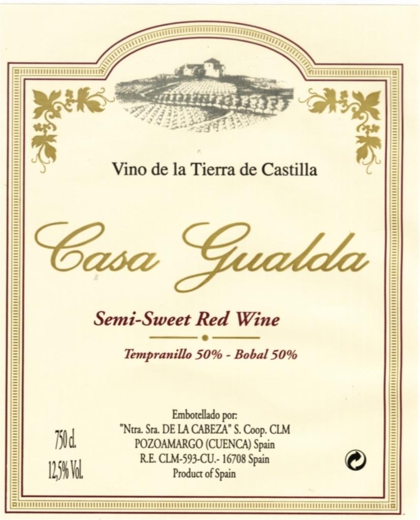 Casa Gualda Semi-Sweet Red Wine