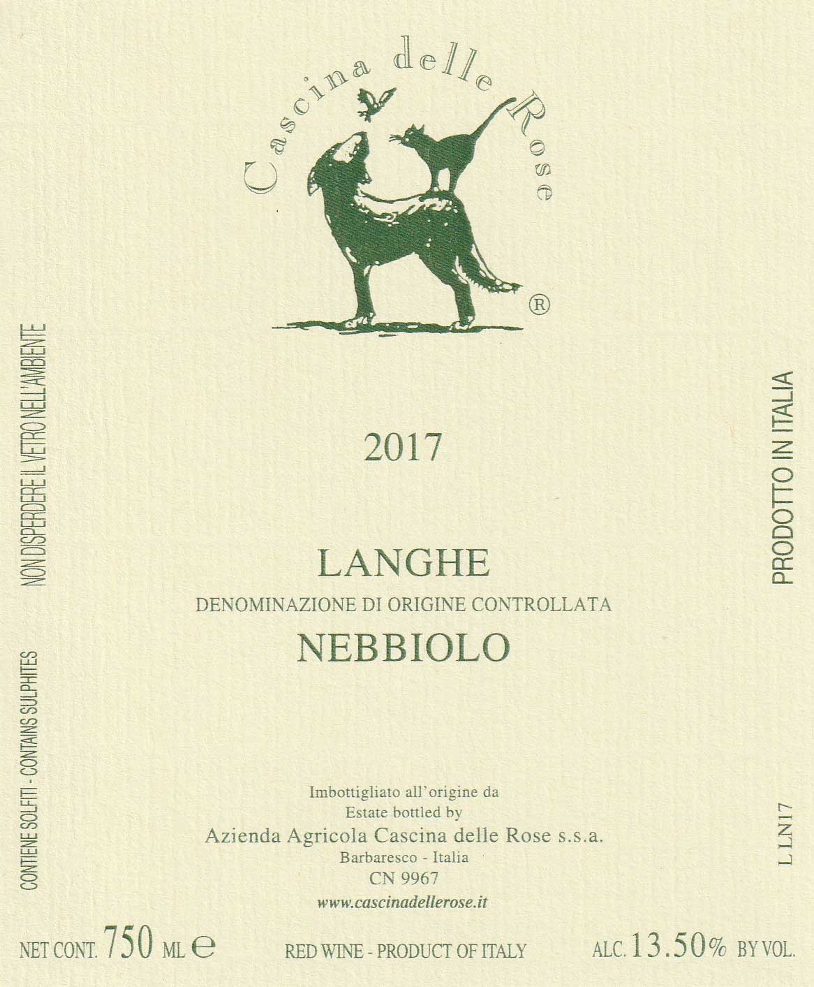 Delle Rose Langhe Denominazione Di Origine Controllata Nebbiolo B