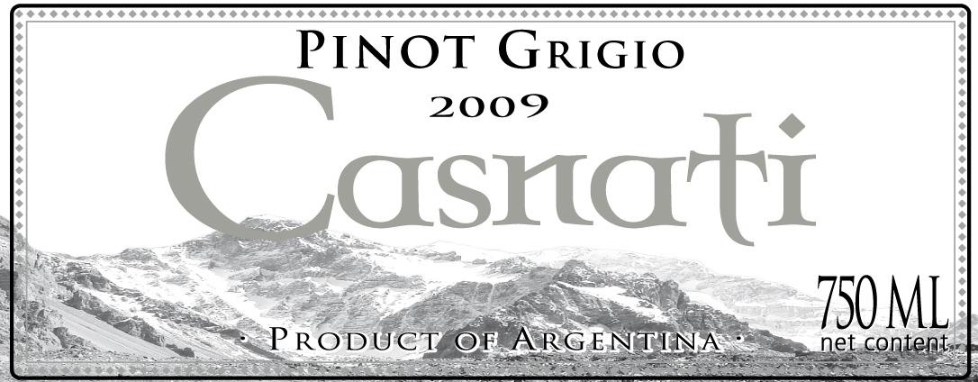 Casnati Pinot Grigio White Wine