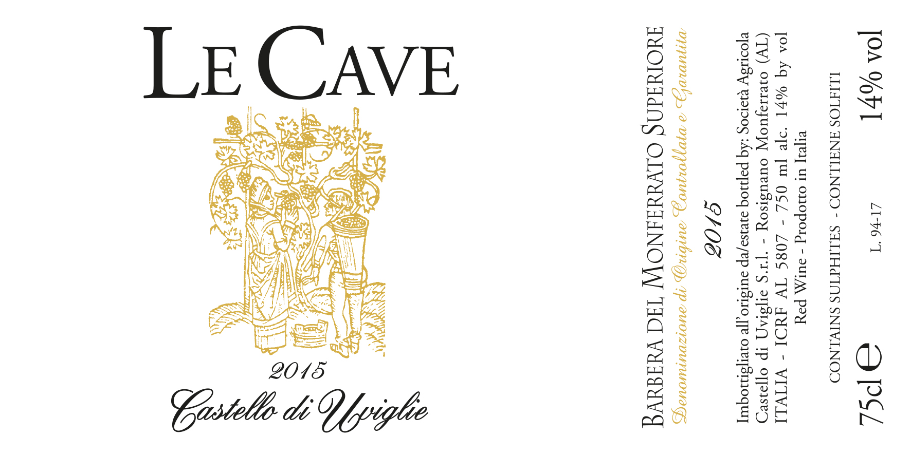 Le Cave Barbera Del Monferrato