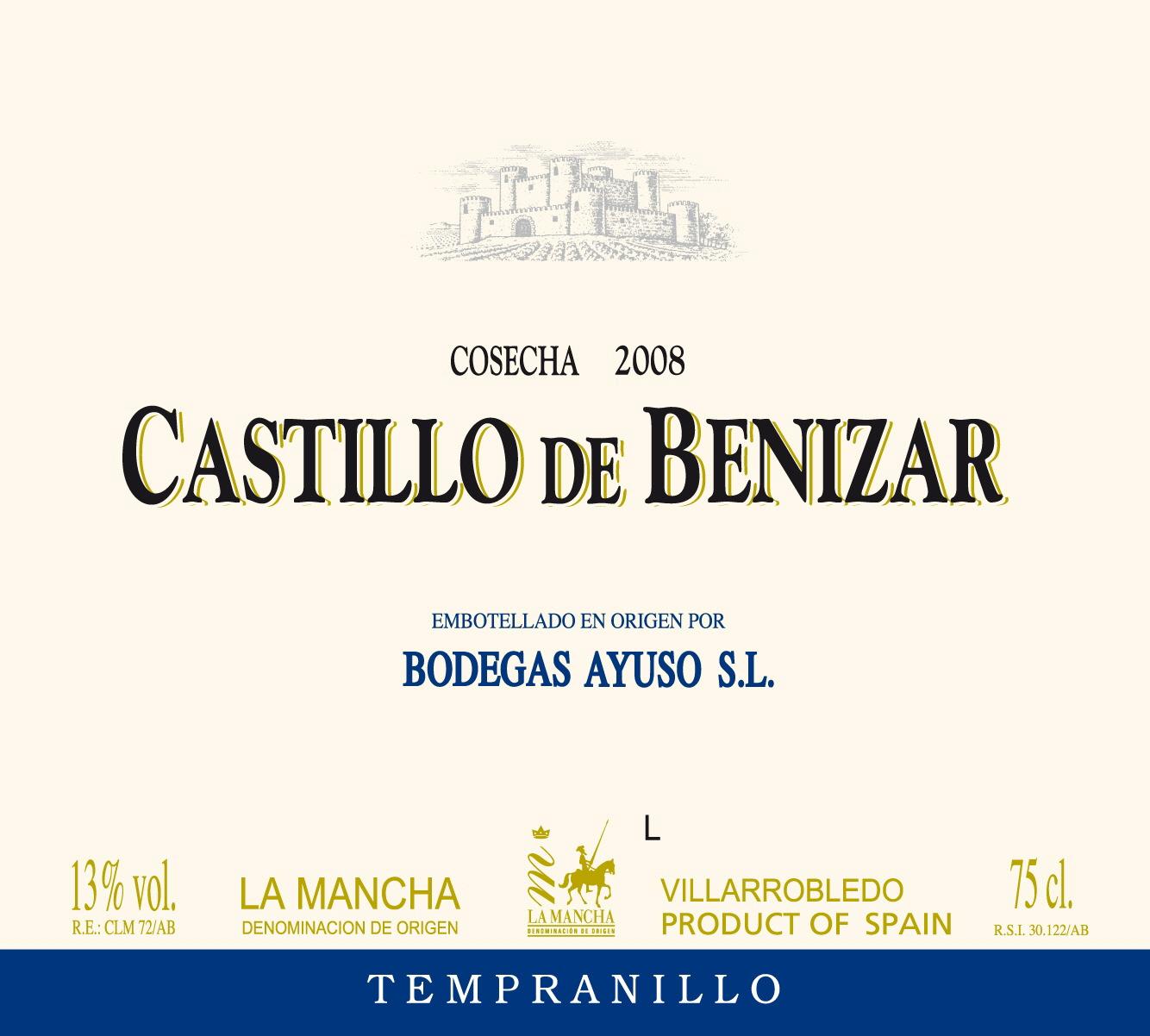 Castillo De Benizar Tempranillo