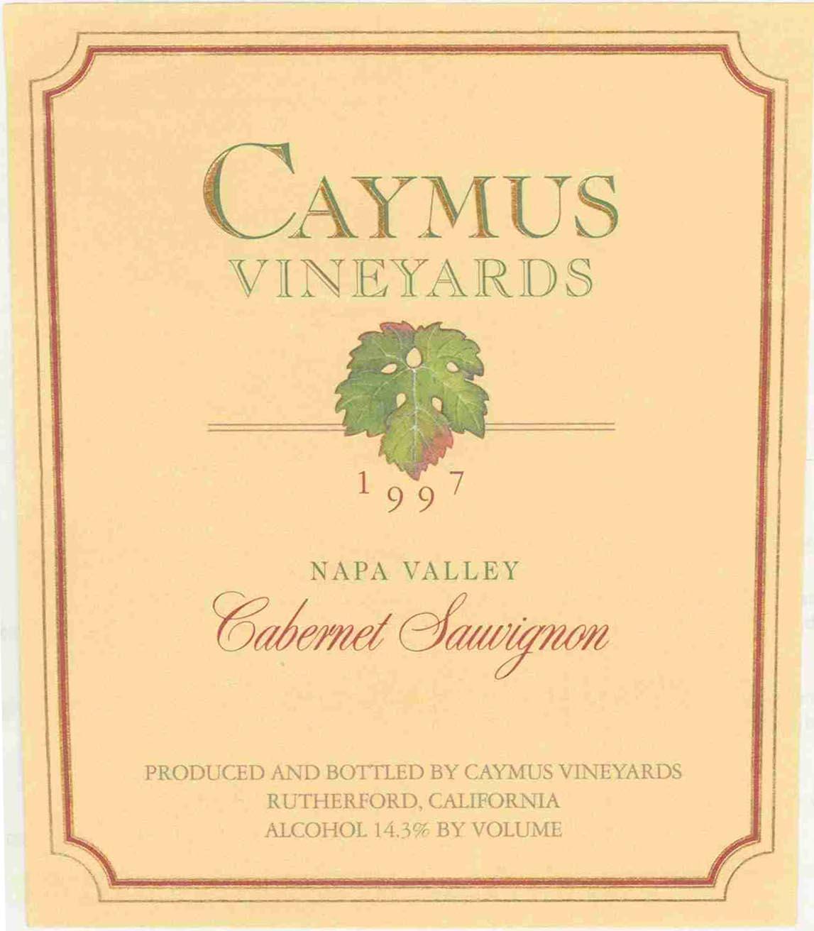Napa Valley Cabernet Sauvignon