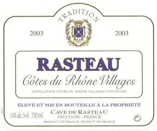Cave De Rasteau Tradition
