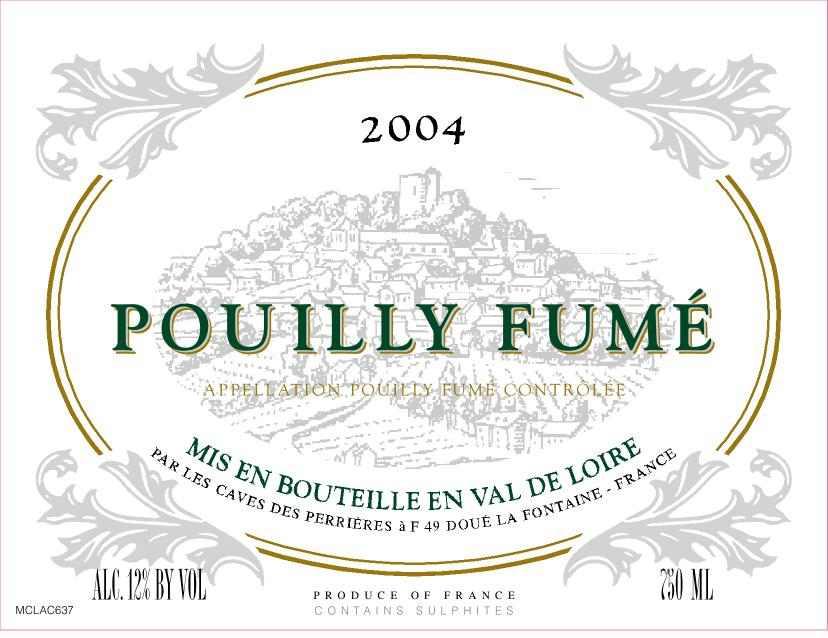 Caves Des Perrières Pouilly Fumé Sauvignon Blanc