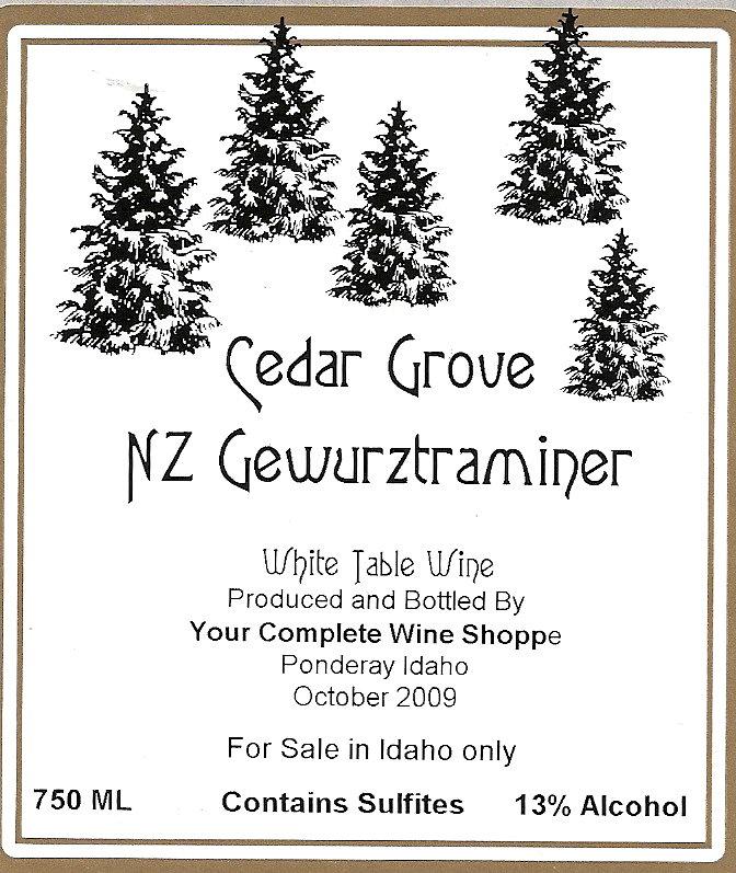 Cedar Grove Gewurztraminer