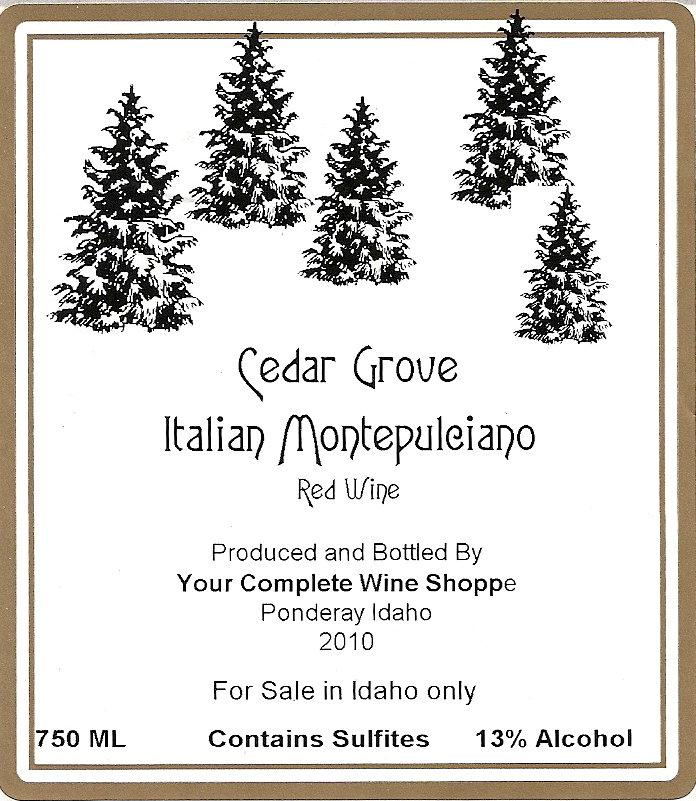 Cedar Grove Italian Montepulciano