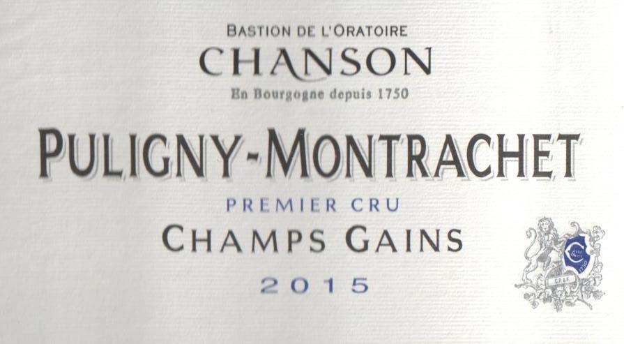 Bastion De L'oratoire Chanson Puligny - Montrachet Champs Gains 1er Cru